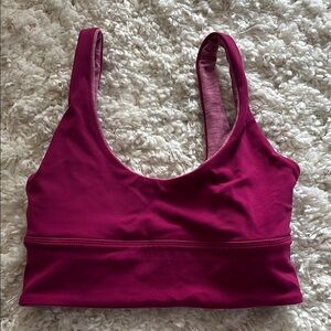 Lululemon reversible align bra size 4 magenta